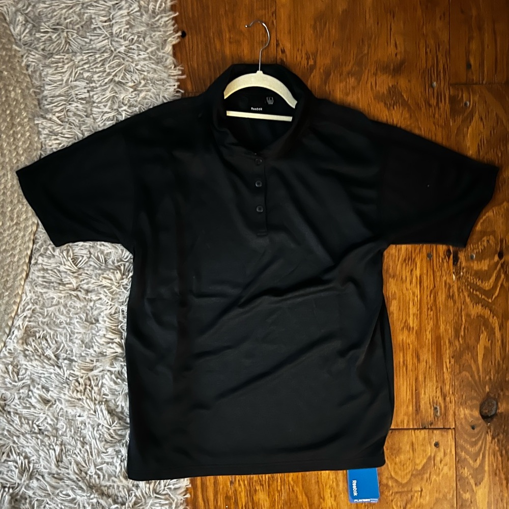 Reebok Black Women's Polo Shirt NWT